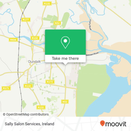 Sally Salon Services map