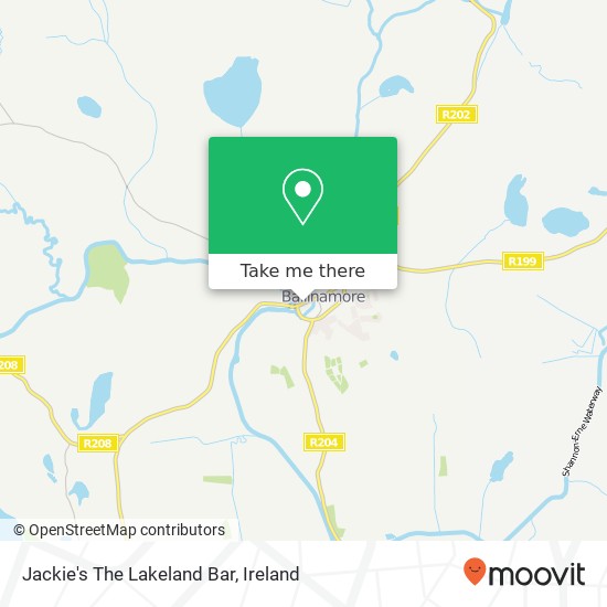 Jackie's The Lakeland Bar map