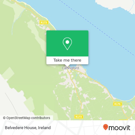 Belvedere House map