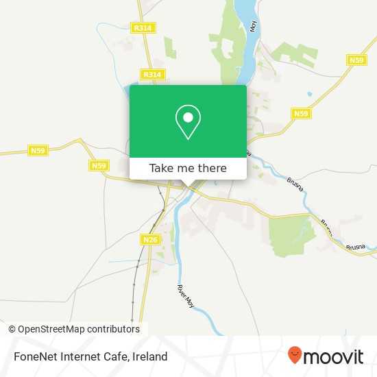 FoneNet Internet Cafe map
