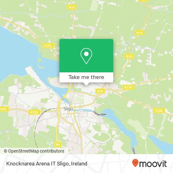 Knocknarea Arena IT Sligo map