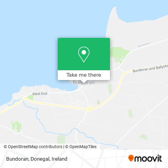 Bundoran, Donegal map