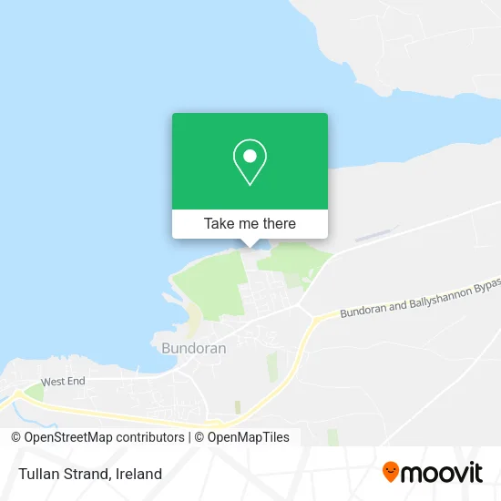 Tullan Strand map