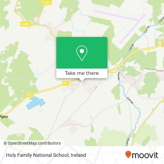 Holy Family National School map