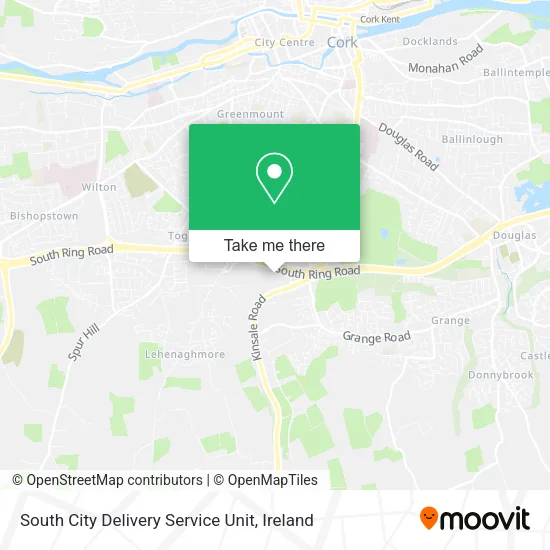 South City Delivery Service Unit map