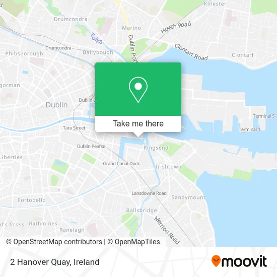 2 Hanover Quay map