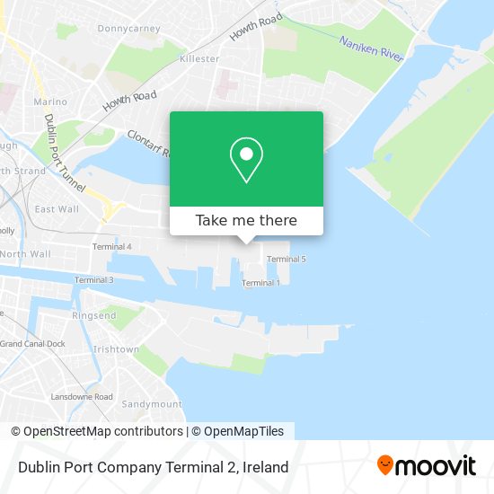 Dublin Port Company Terminal 2 map