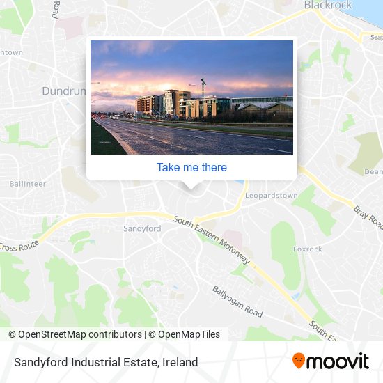 Sandyford Industrial Estate map
