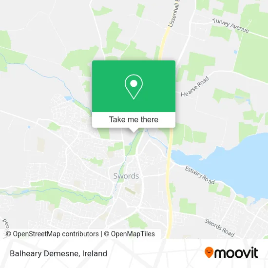 Balheary Demesne map