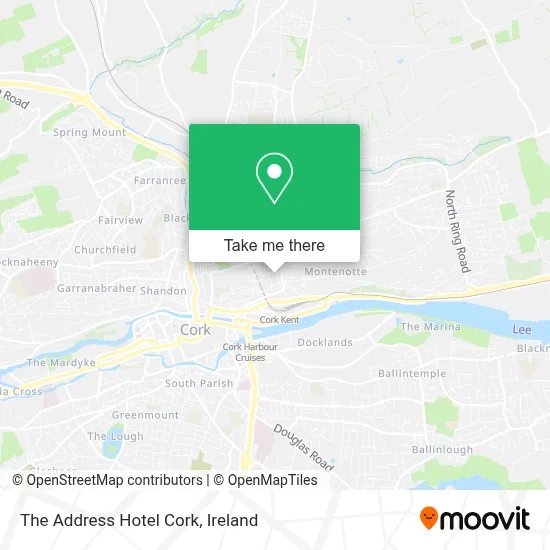 The Address Hotel Cork map