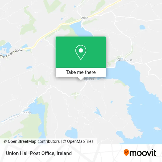 Union Hall Post Office map