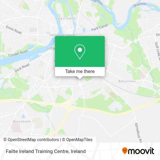 Failte Ireland Training Centre map