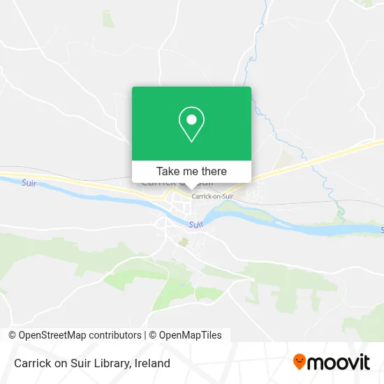 Carrick on Suir Library map