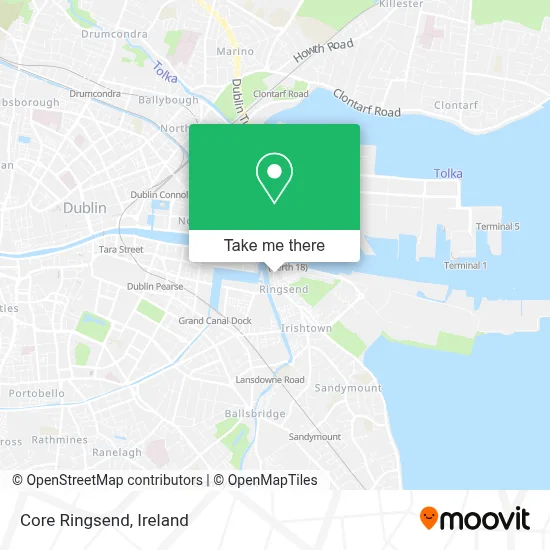 Core Ringsend map