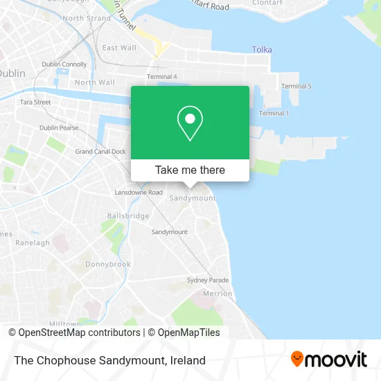 The Chophouse Sandymount map