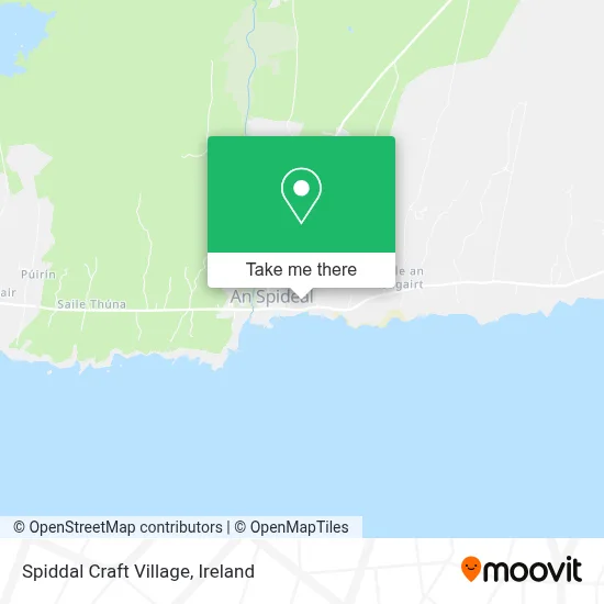 Spiddal Craft Village map