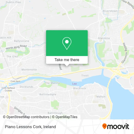 Piano Lessons Cork map