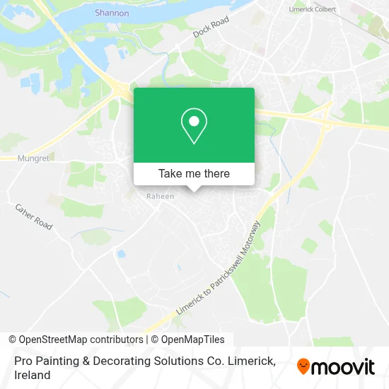Pro Painting & Decorating Solutions Co. Limerick map