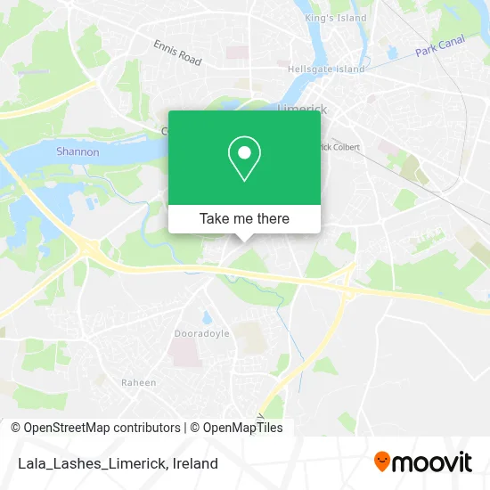 Lala_Lashes_Limerick map