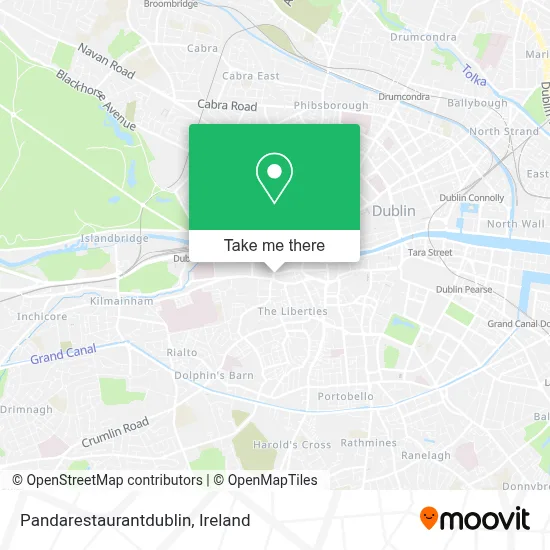 Pandarestaurantdublin map