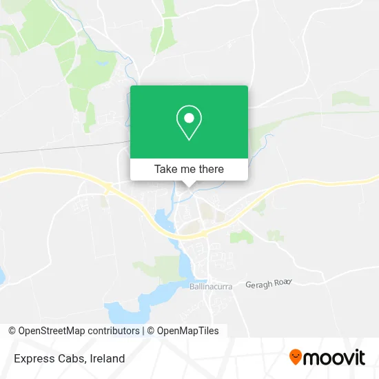 Express Cabs map