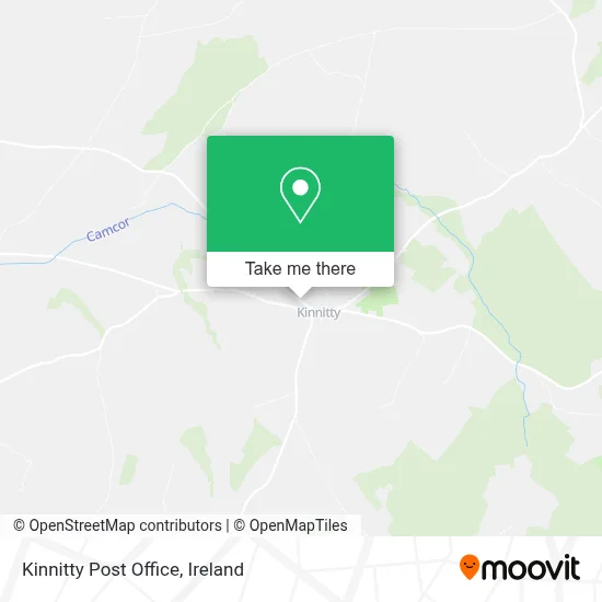 Kinnitty Post Office map