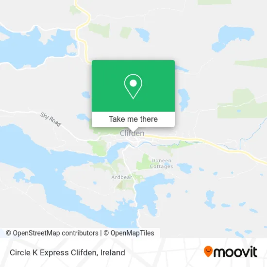 Circle K Express Clifden map