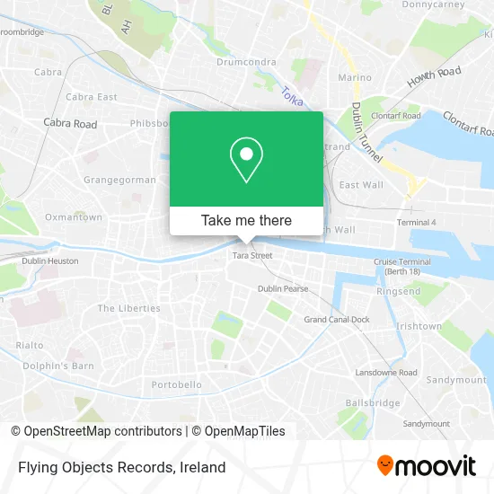 Flying Objects Records map