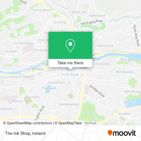The Ink Shop map
