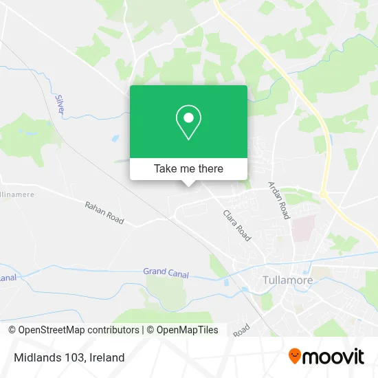 Midlands 103 map