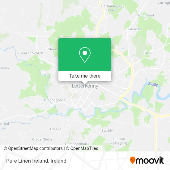 Pure Linen Ireland map