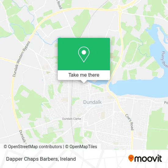 Dapper Chaps Barbers map