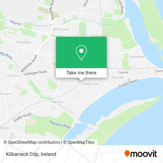 Kilbarrack Cdp map
