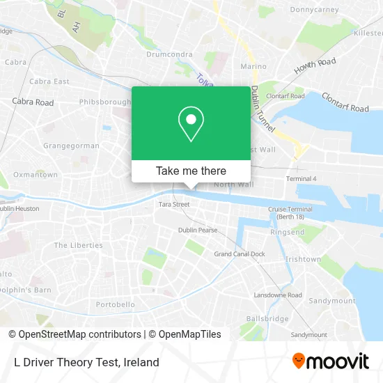 L Driver Theory Test map
