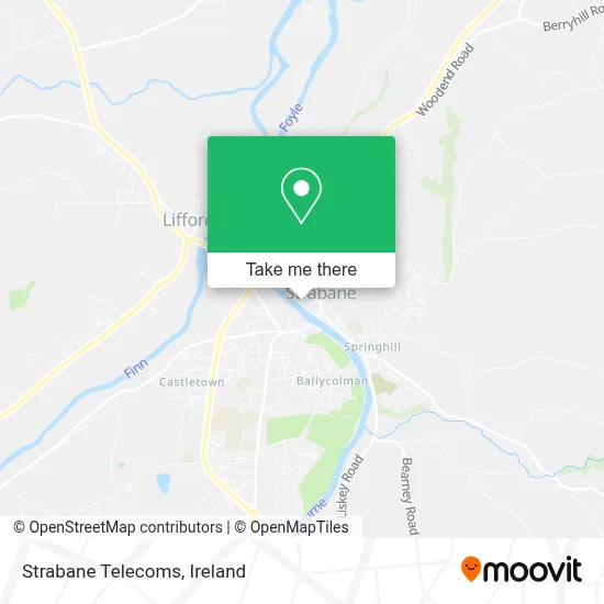 Strabane Telecoms map