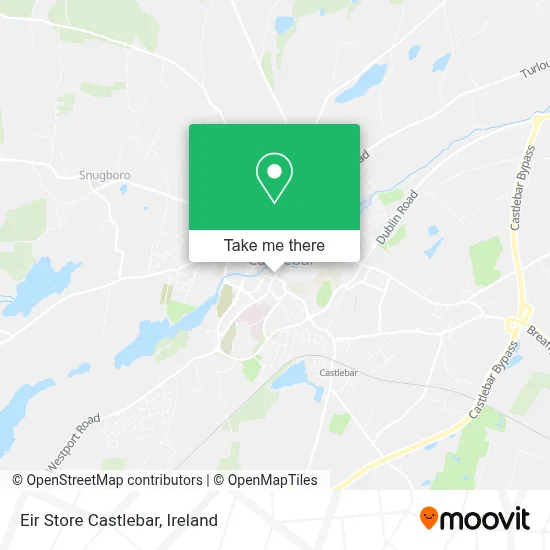 Eir Store Castlebar map