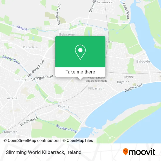 Slimming World Kilbarrack map