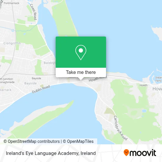 Ireland's Eye Language Academy map