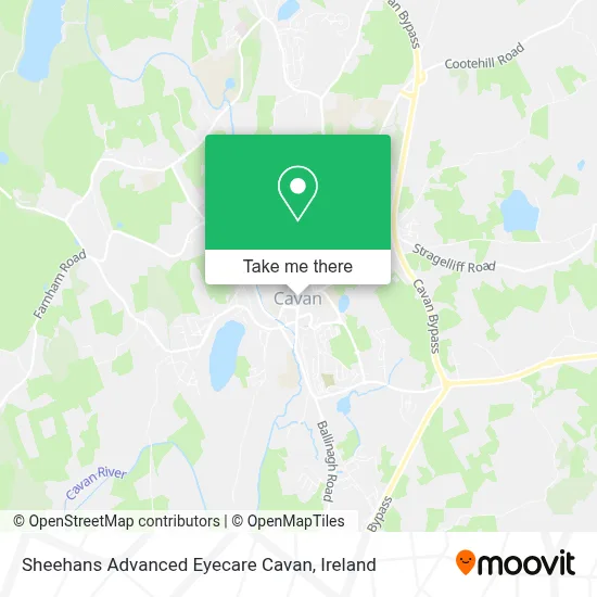 Sheehans Advanced Eyecare Cavan map