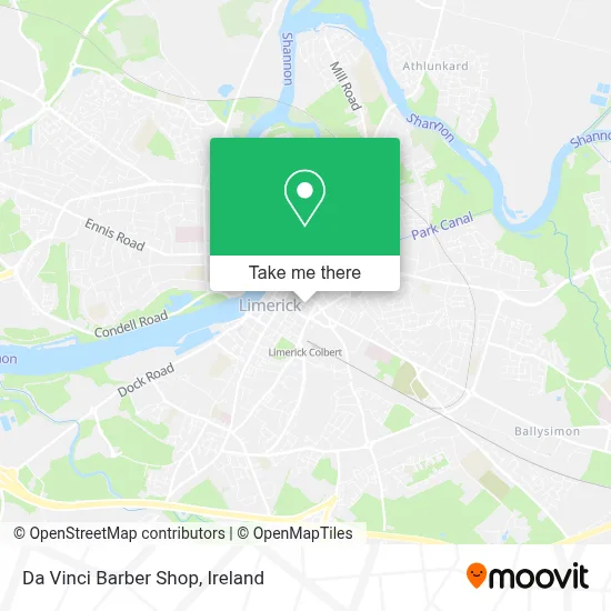 Da Vinci Barber Shop map