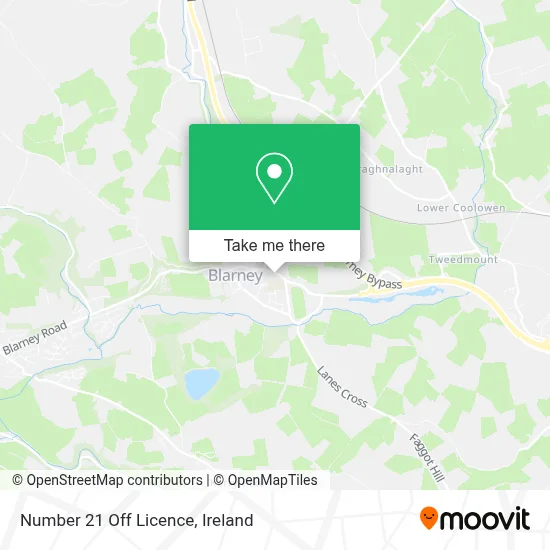 Number 21 Off Licence map