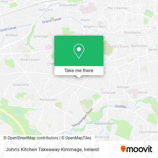 John's Kitchen Takeaway Kimmage map