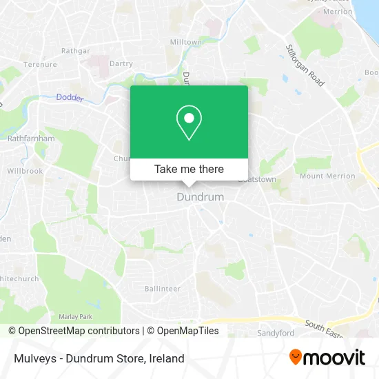 Mulveys - Dundrum Store map