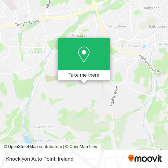 Knocklyon Auto Point map