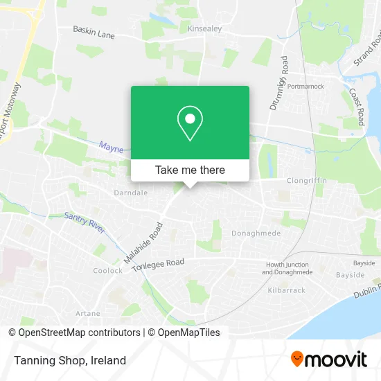 Tanning Shop map