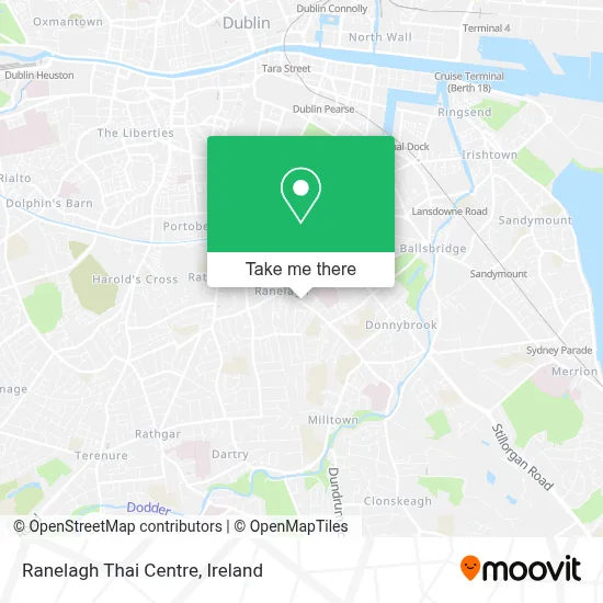 Ranelagh Thai Centre map