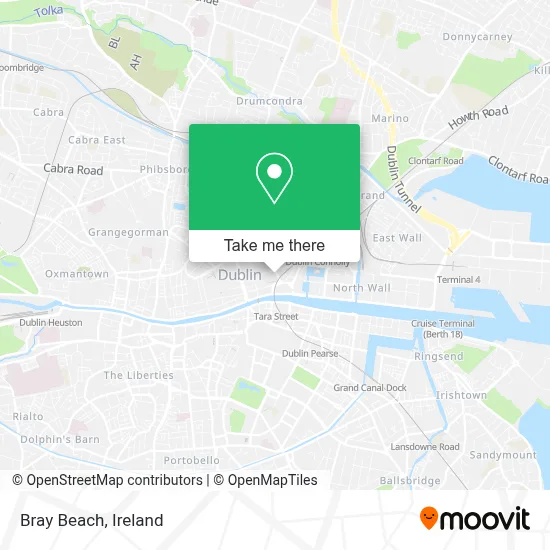 Bray Beach map