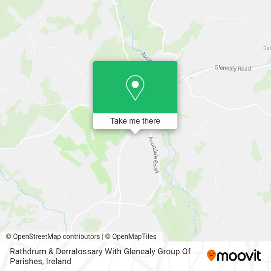 Rathdrum & Derralossary With Glenealy  Group Of Parishes map