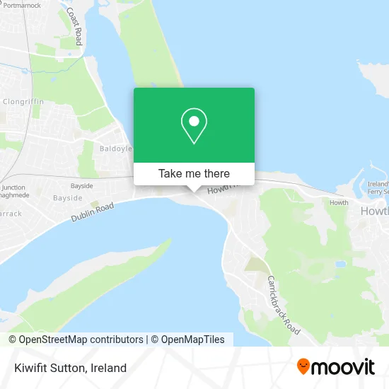 Kiwifit Sutton map