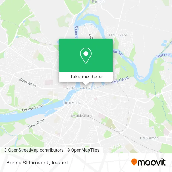 Bridge St  Limerick map